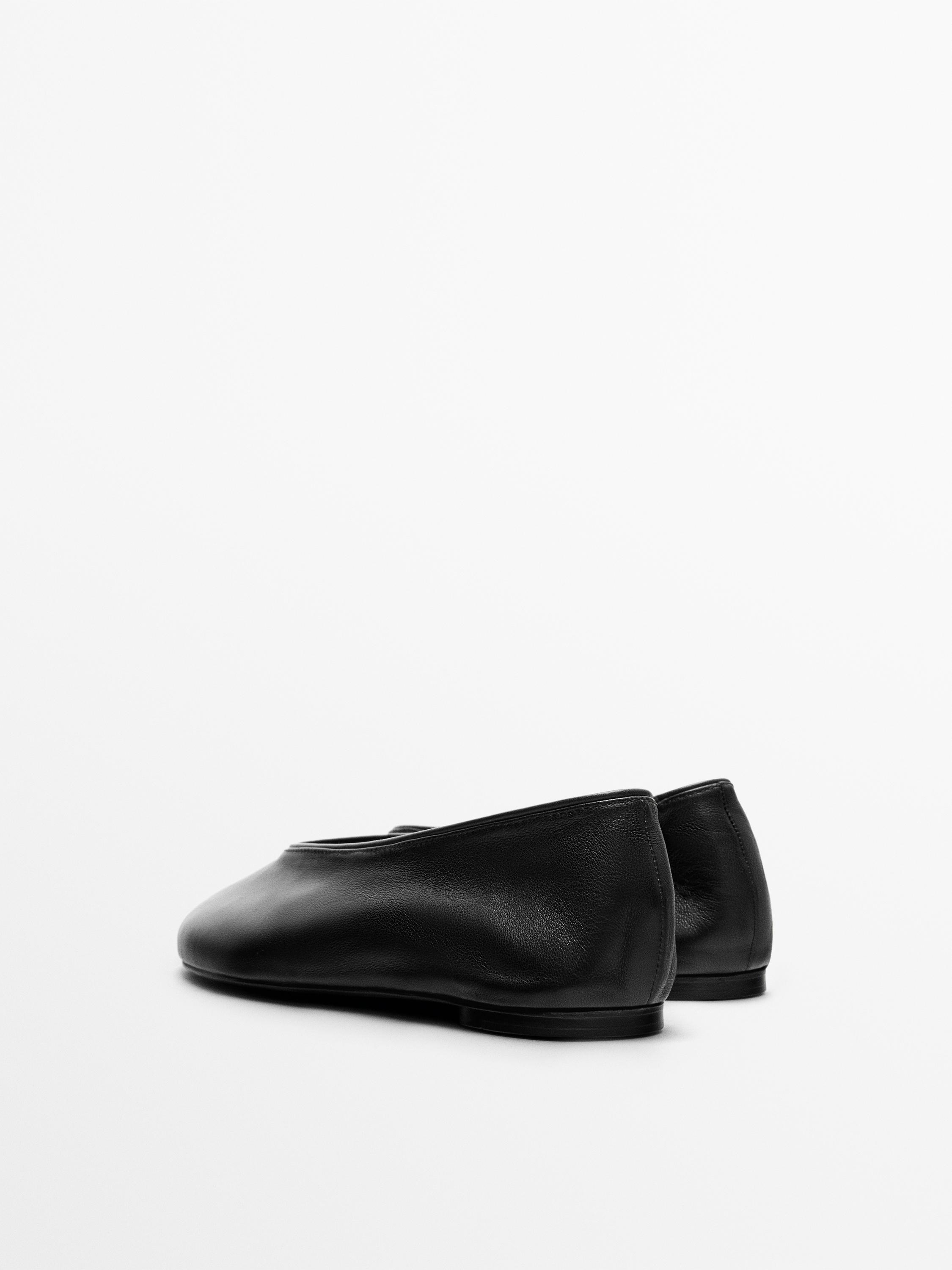 Soft leather ballerinas